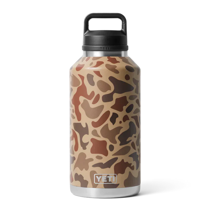 Wetlands Camo Yeti Rambler 64oz (1.9L) Bottle with Chug Cap