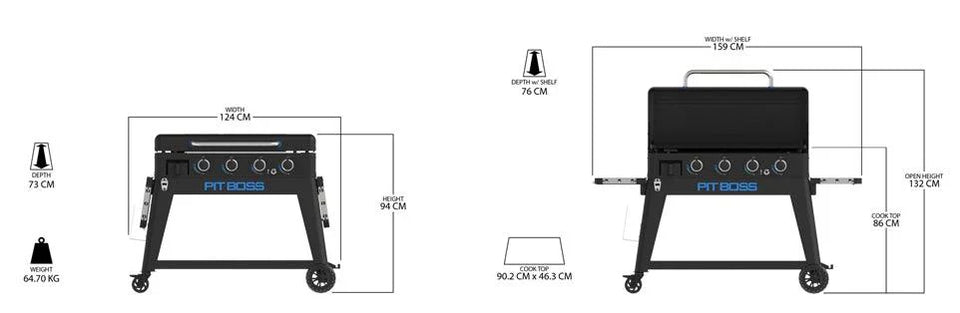 Pit Boss 4 Burner Ultimate Plancha Griddle with Cover