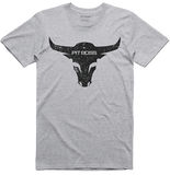 Pit Boss Men's Grey Bull T-Shirt LARGE