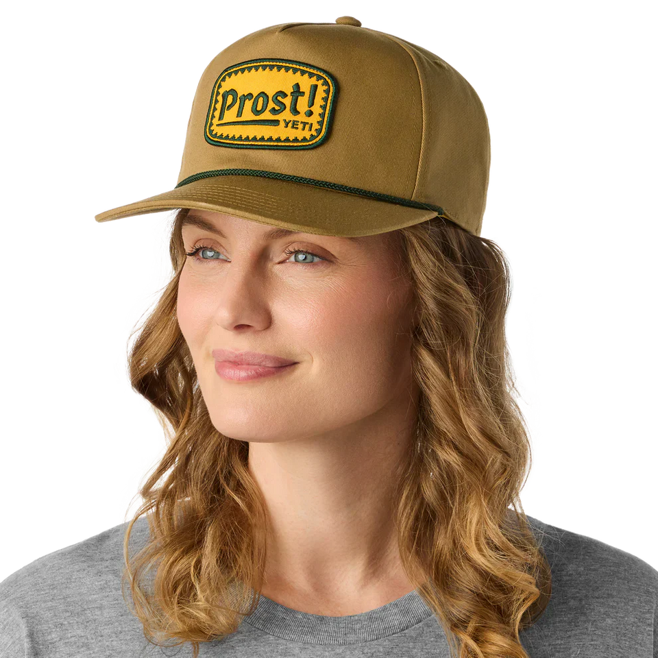 Yeti Prost Flat Brim Rope Hat Brown