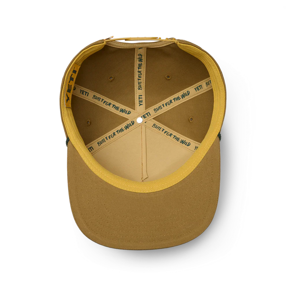 Yeti Prost Flat Brim Rope Hat Brown