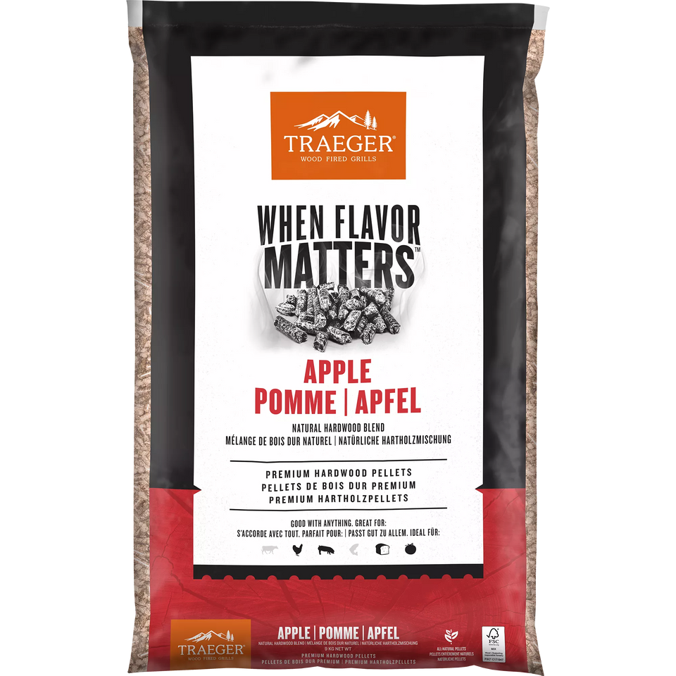 Traeger 9kg Apple Wood Pellets FSC®