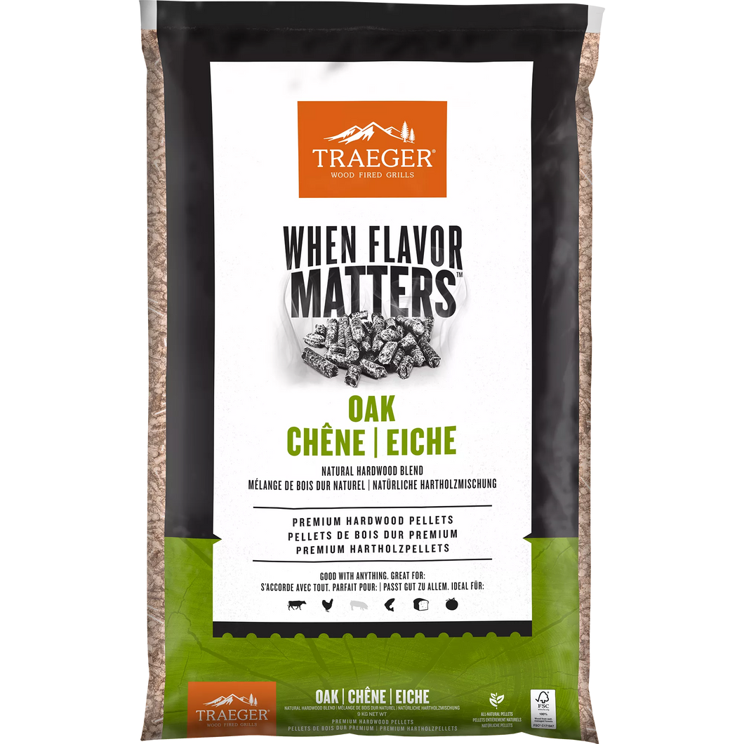 Traeger Oak Wood Pellets FSC® 9kg