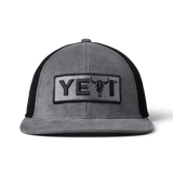 Yeti Steer Flat Brim Hat in Grey