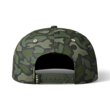 Yeti Sunrise Elk Flat Brim Hat - Tan/Green Camo