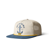 Yeti Built for the Wild Tan/Navy Open Seas Rope Flat Brim Hat