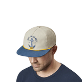 Yeti Built for the Wild Tan/Navy Open Seas Rope Flat Brim Hat